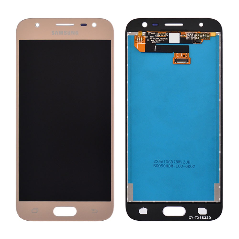 LCD Samsung J330 Galaxy J3 + Touchscreen (gold) (2017) Original Change Glass фото 1 Дисплей для Samsung J330 Galaxy J3 (2017) с тачскрином в сборе, цвет золотой, переклейка оригинал фото 1