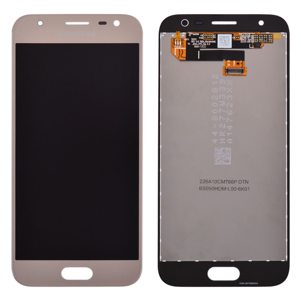 Дисплей Samsung J330 Galaxy J3 (2017) с тачскрином в сборе, цвет золотой, сервисный оригинал фото 1
