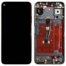 Дисплей для Huawei Honor 20, Honor 20 Pro, Nova 5T с тачскрином и рамкой, черный, оригинал с замененным стеклом миниатюра 1