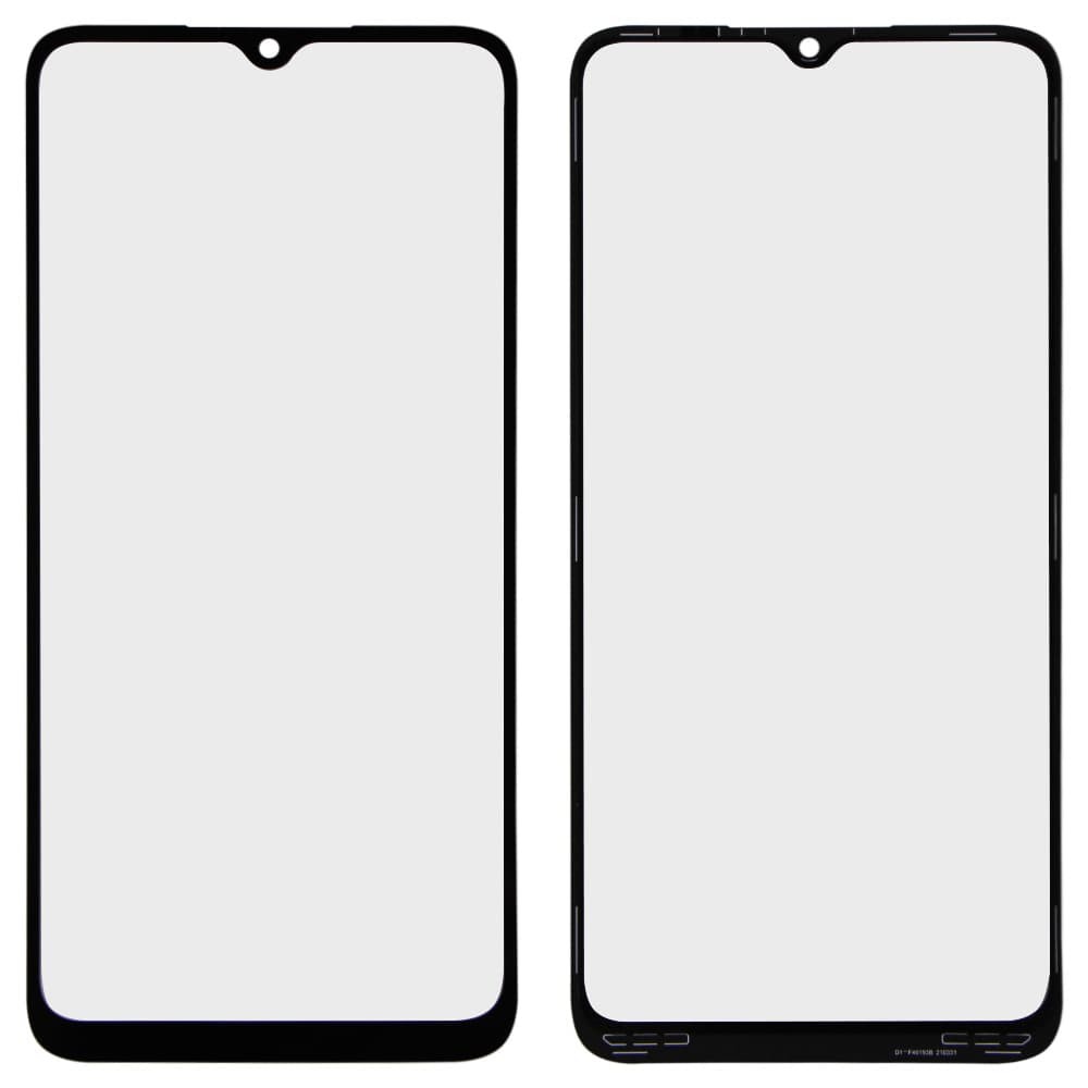 Скло корпусу для Xiaomi Redmi 9A, Redmi 9C + OCA, колір чорний фото 1