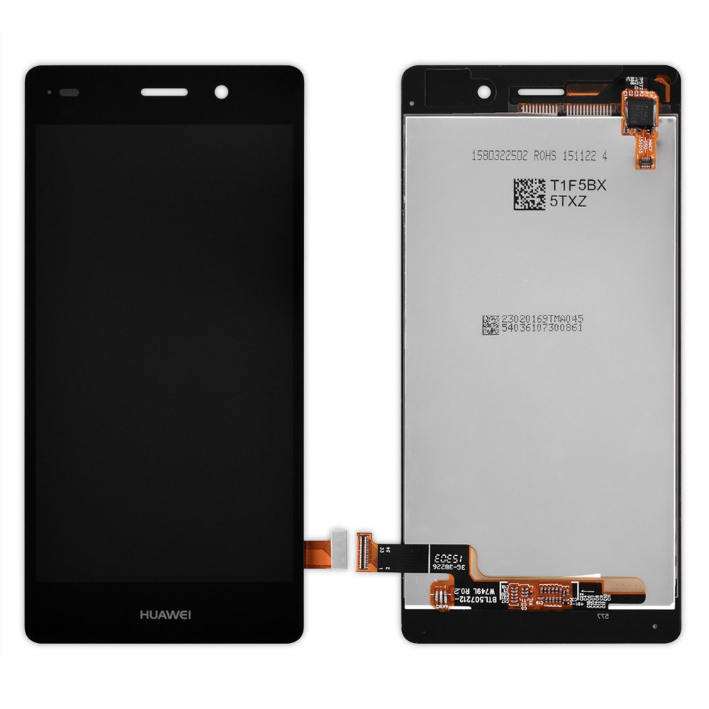 LCD Huawei P8 Lite (ALE L21/L20/L22) + Touchscreen (black) фото 1 Дисплей Huawei P8 Lite (ALE L21/L20/L22) з тачскрином у зборі, колір чорний, велика мікросхема фото 1