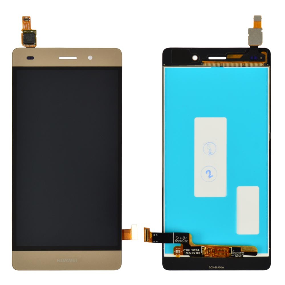 Дисплей для Huawei P8 Lite (ALE L21/L20/L22) с тачскрином в сборе, цвет золотой, Orig PRC фото 1