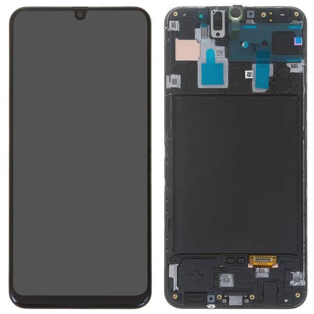 Дисплей для Samsung A305F/DS Galaxy A30 (2019) з тачскріном і рамкою в зборі, колір чорний, IPS(TFT), уцінка фото 1