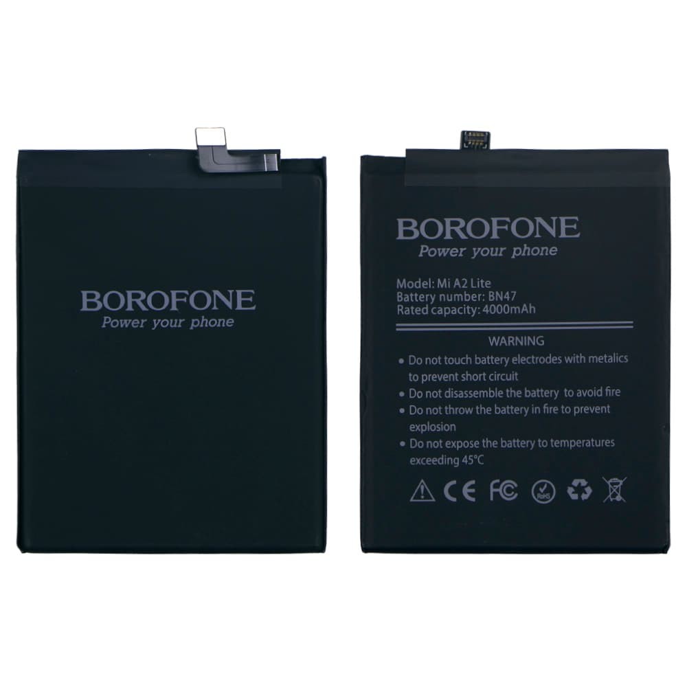 Аккумулятор BN47 для Xiaomi Mi A2 Lite, Redmi 6 Pro, Borofone 4000mAh фото 1