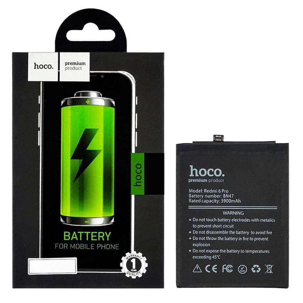 Аккумулятор BN47 для Xiaomi Mi A2 Lite, Redmi 6 Pro, HOCO 4000mAh фото 1