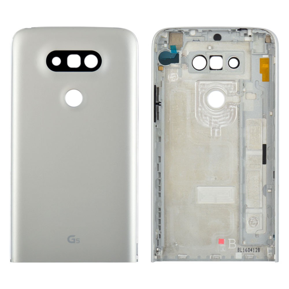 Задняя крышка LG H820 G5, H830, H850, US992, VS987, цвет серебро фото 1