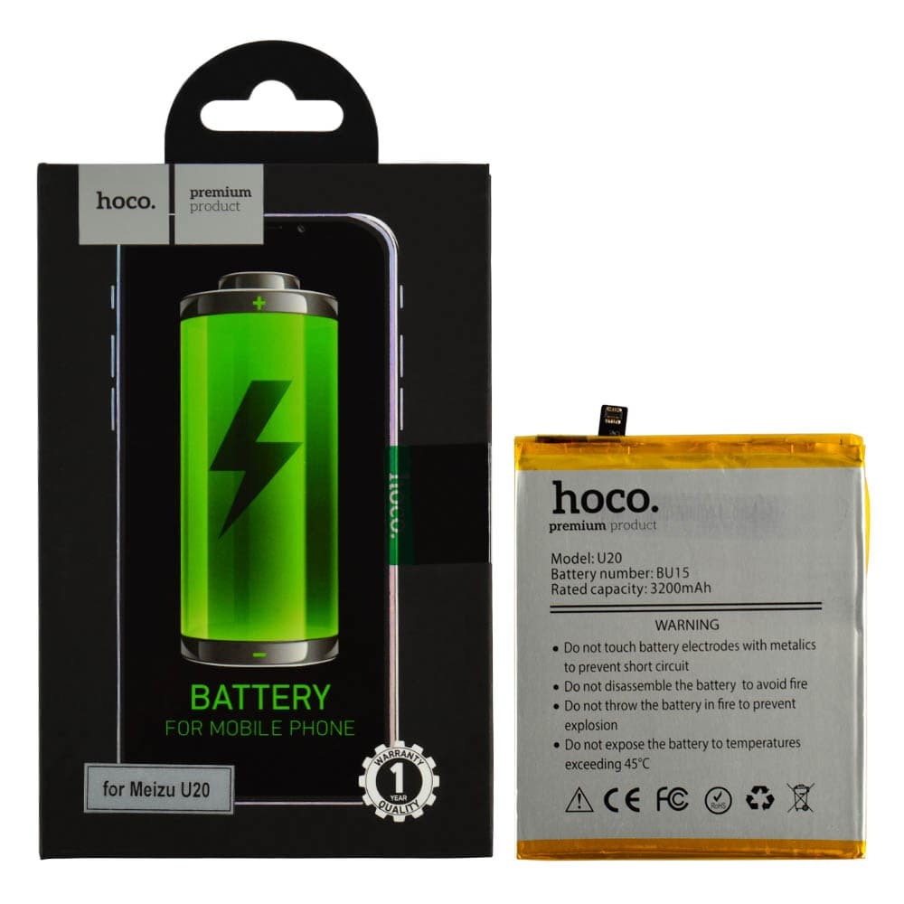 Акумулятор BU15 для Meizu U20, HOCO, 3260 mAh фото 1