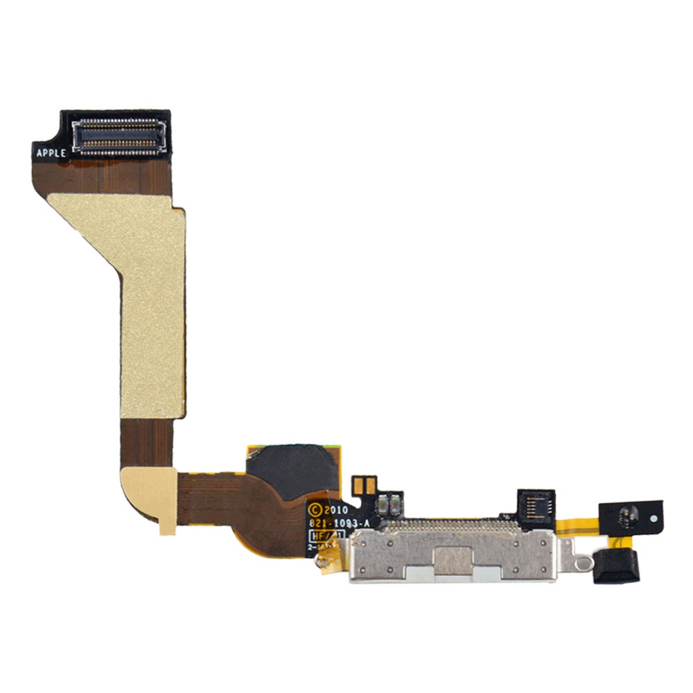 Шлейф для iPhone 4 з роз'ємом зарядки, колір білий фото 1