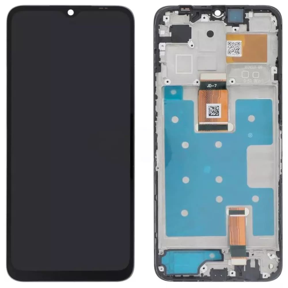 Дисплей для Huawei Honor X6B, с тачскрином и рамкой, черный фото 1