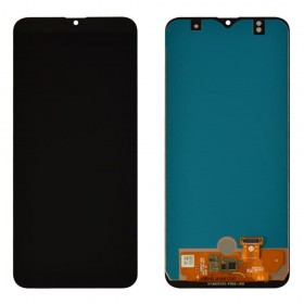 Дисплей для Samsung A307 (A307F) DS Galaxy A30s (2019) з тачскріном у зборі, ips (tft),  колір чорний, без рамки