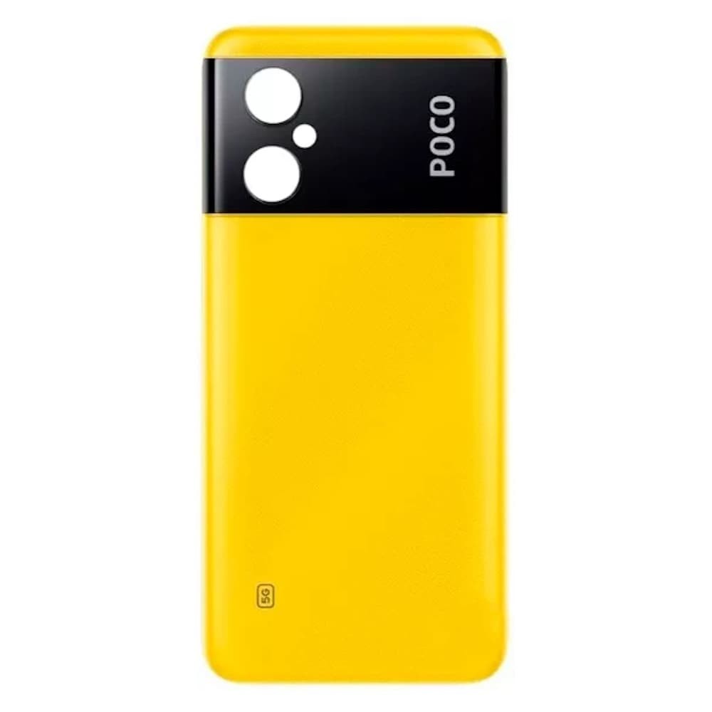 Задняя крышка для Xiaomi Poco M4 5G, цвет желтый фото 1