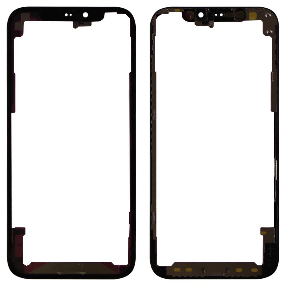 Скло з рамкою + OCA плівка для iPhone 12 Pro, колір чорний фото 1