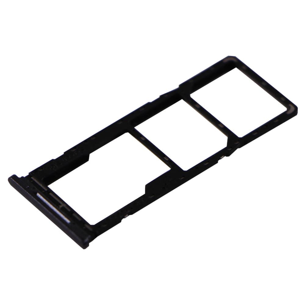 Держатель сим карты для Tecno Spark 7, цвет черный фото 1