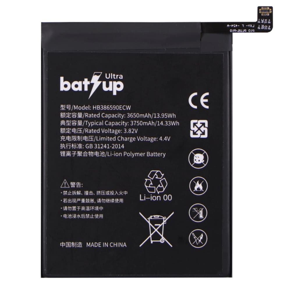 Акумулятор HB386590ECW/HB386589ECW для Huawei Honor 8X, Honor 20, Mate 20 Lite, BatUp Ultra фото 1