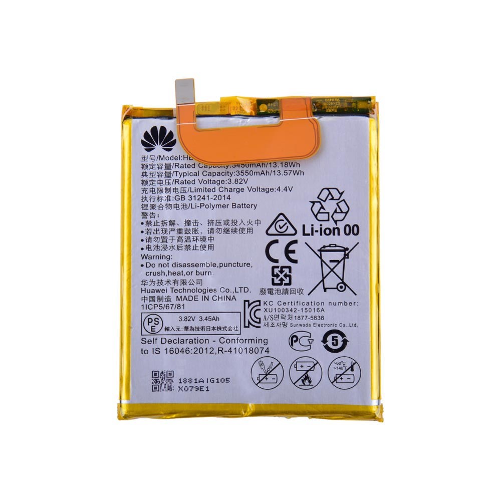 Аккумулятор для Huawei Nexus 6P (HB416683ECW) 3450-3550 mAh фото 1