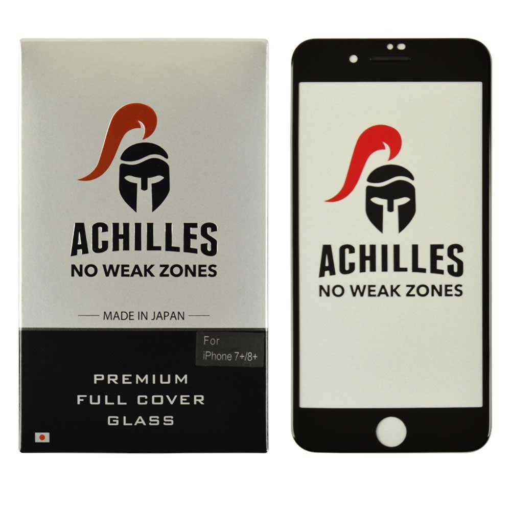 Захисне скло для iPhone 7 Plus (5.5), 8 Plus (5.5), 3D ACHILLES, колір чорний фото 1