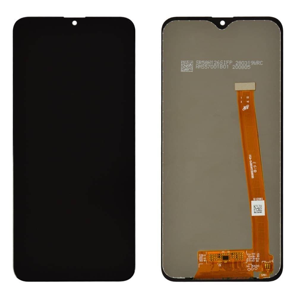 Дисплей для Samsung A202 Galaxy A20e з тачскріном, чорний, сервісний оригінал фото 1