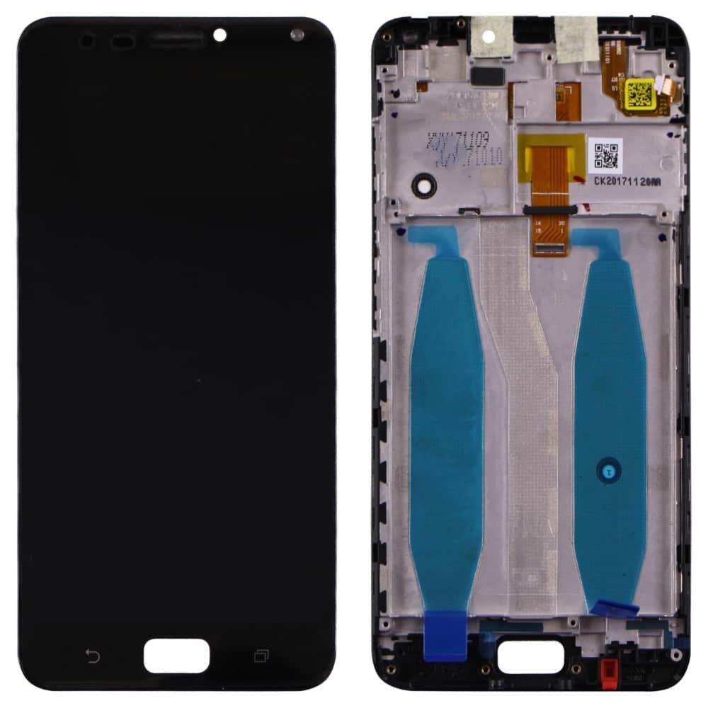 Дисплей для Asus ZenFone 4 Max (ZC554KL)/4 Max Pro, с тачскрином и рамкой в сборе, цвет черный фото 1
