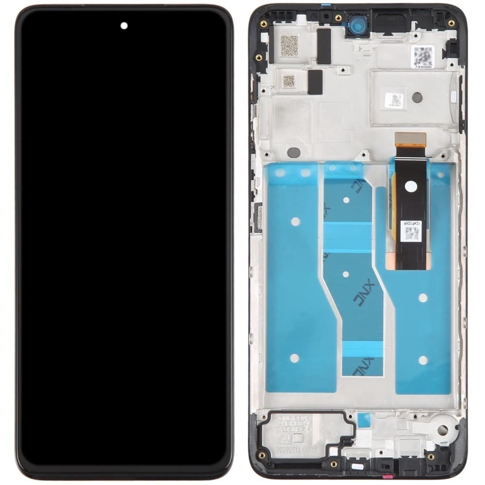 Дисплей для Motorola Moto G82 XT2225/ XT2221 Moto G52/ Moto G71S, з тачскріном і рамкою, чорний, OLED фото 1