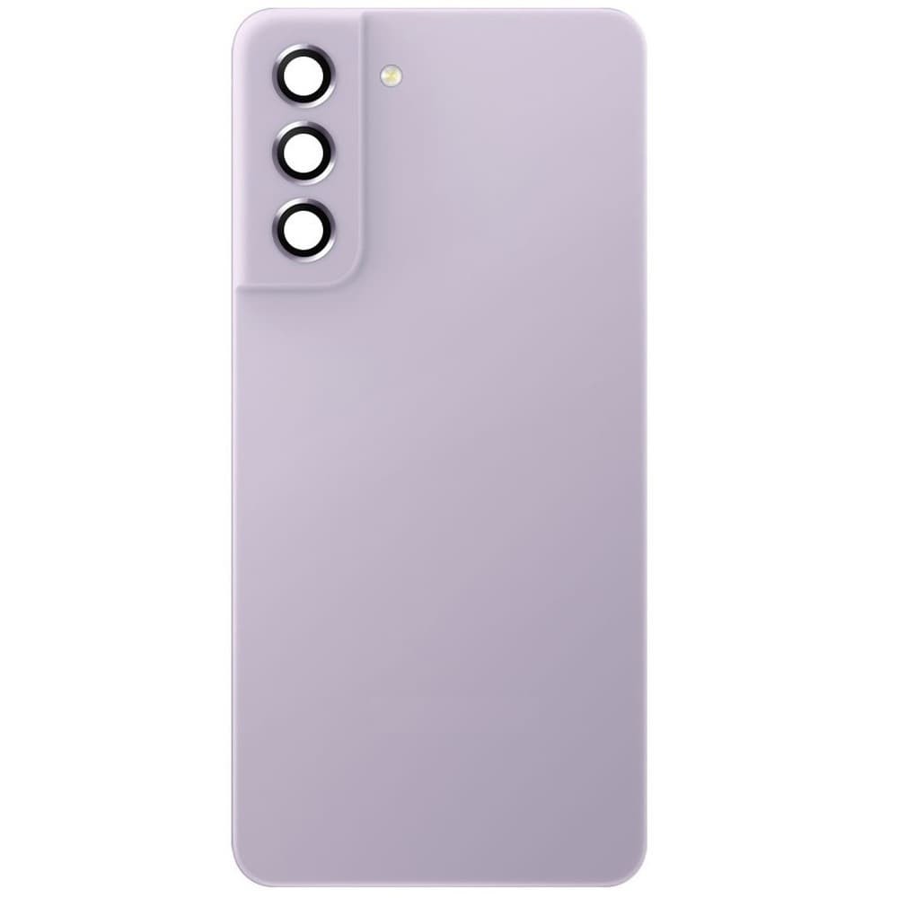 Задня кришка для Samsung G990F Galaxy S21 FE 2021, зі склом камери, колір лавандовий фото 1