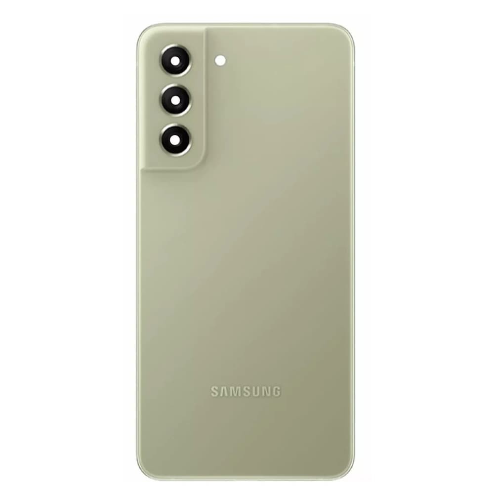 Задня кришка для Samsung G990F Galaxy S21 FE 2021, зі склом камери, колір зелений фото 1
