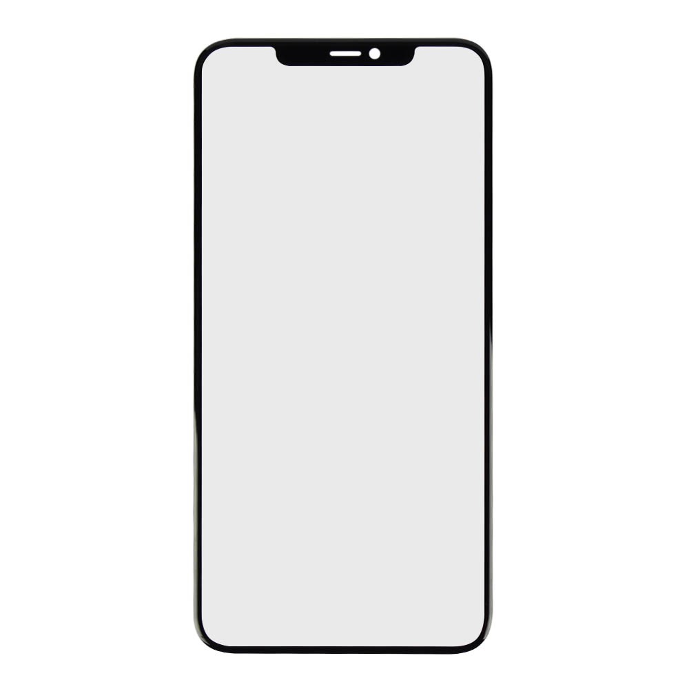 Стекло корпуса для iPhone 11 Pro Max (6.5) с OCA пленкой, цвет черный фото 1