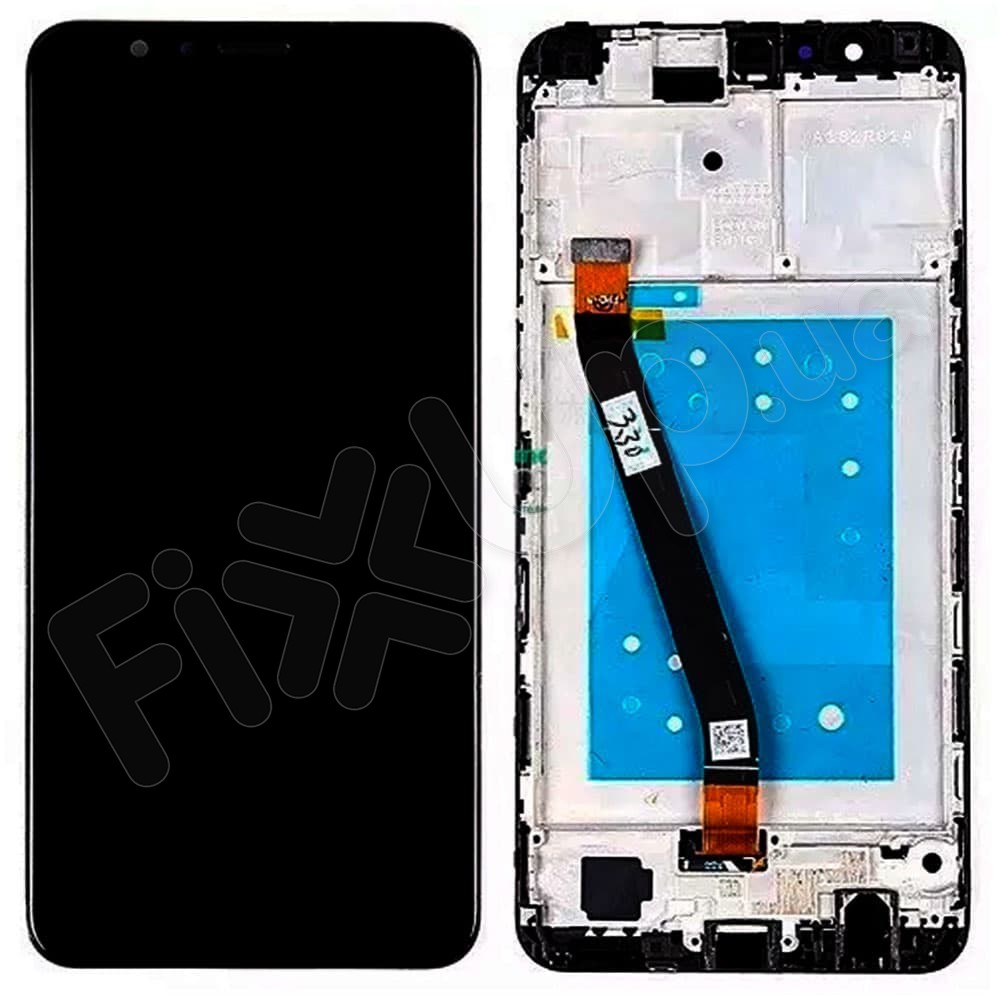 Дисплей для Huawei Honor 7X (BND-L21) з тачскрином та рамкою в зборі, колір чорний фото 1