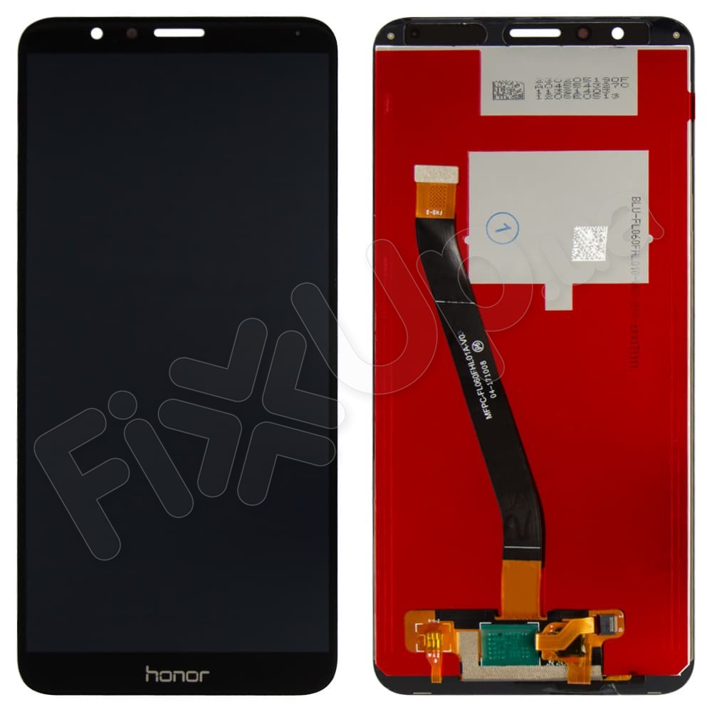 Дисплей для Huawei Honor 7X (BND-L21) з тачскрином у зборі, колір чорний, Orig PRC фото 1