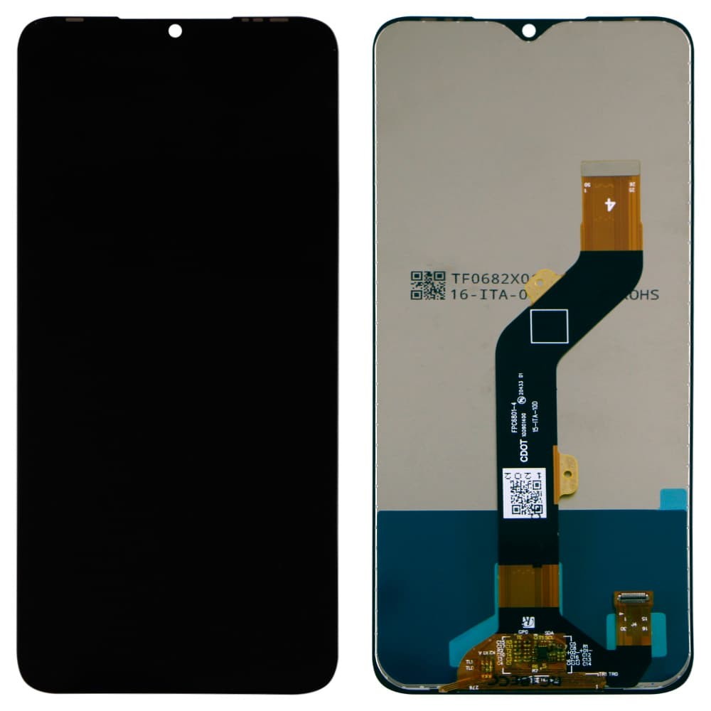 Дисплей для Infinix Hot 10 Play X688C/ Hot 11 Play X688B, з тачскріном в зборі, колір чорний, IPS фото 1
