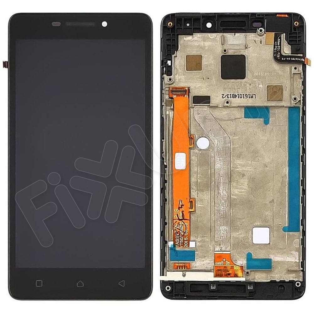 Дисплей для Lenovo Vibe P1m с тачскрином и рамкой в сборе, цвет черный фото 1
