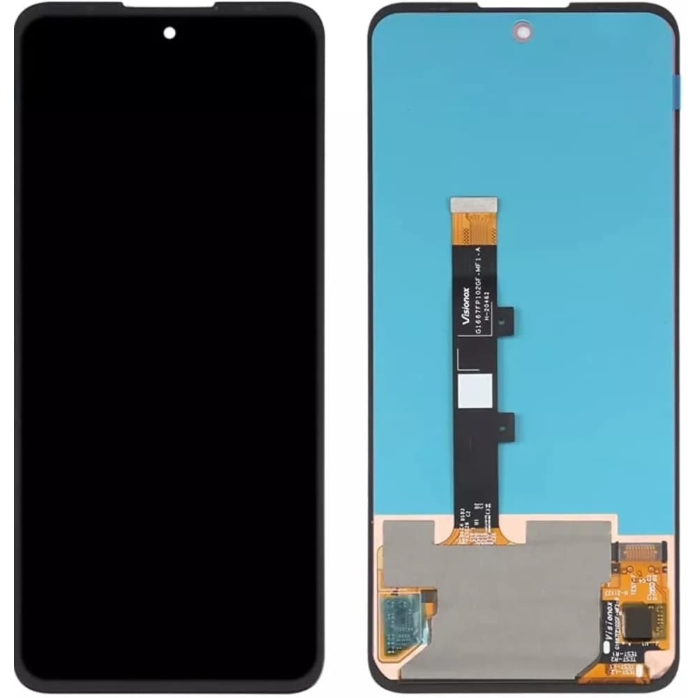Дисплей для Motorola XT2139 Edge 20 Lite/ Edge 20 Fusion, с тачскрином, черный, OLED фото 1