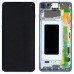 Дисплей для Samsung G973F Galaxy S10 с тачскрином и рамкой в сборе, цвет синий, сервисный оригинал миниатюра 1
