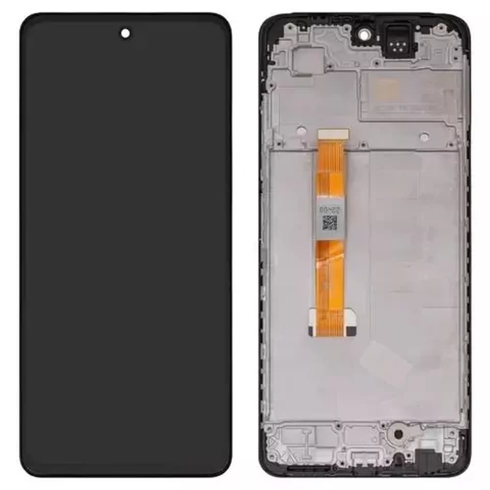 Дисплей для Oppo A58 4G, з тачскріном і рамкою, чорний фото 1