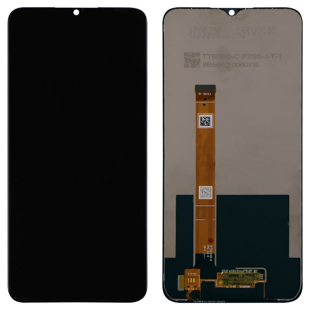 Дисплей для Realme 5, Realme 6i, Realme C3 (TFT5K3149-H) с тачскрином в сборе, цвет черный, оригинал фото 1