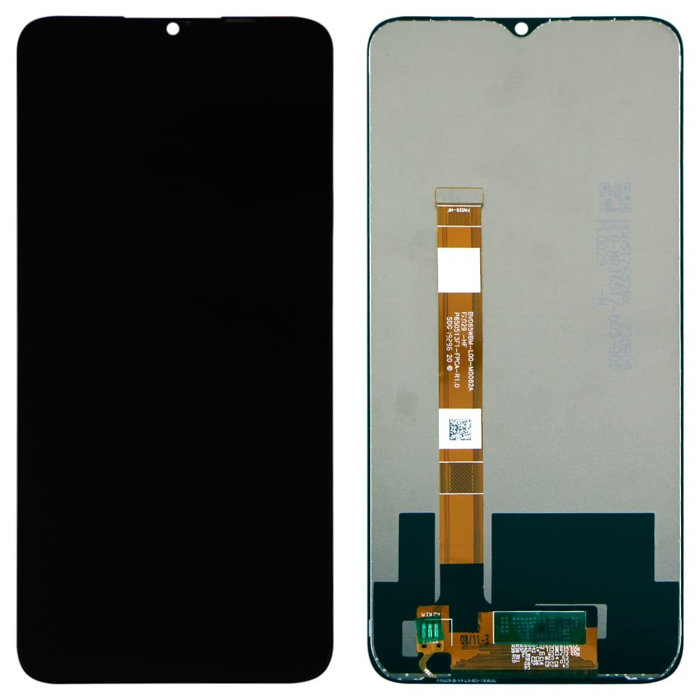 Дисплей для Realme 5, Realme 6i, Realme C3 з тачскріном в зборі BV065WBM-L00-M0062A, колір чорний, Orig PRC фото 1