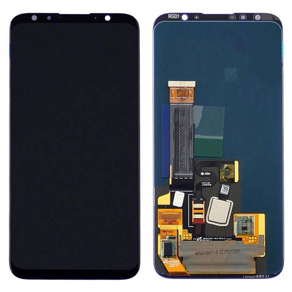 Дисплей для Meizu 16th з тачскрином у зборі, колір чорний, OLED фото 1
