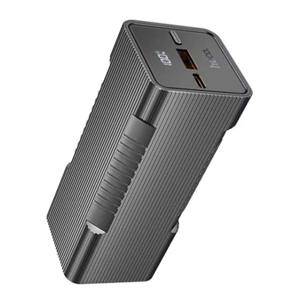Павербанк HOCO Q15  PD 22.5W + фонарь, 10000 mAh, цвет черный фото 1
