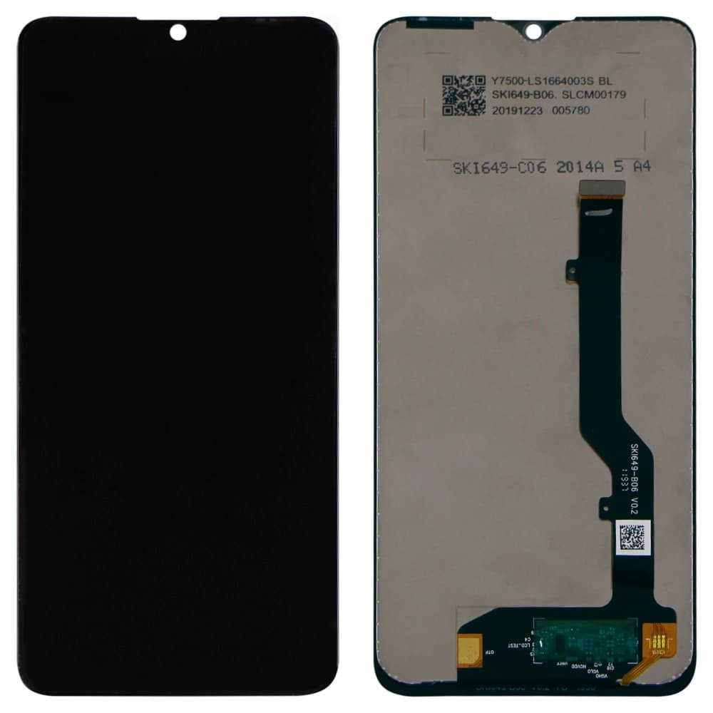 Дисплей для ZTE Blade A7S 2020 V0.2/V1050, с тачскрином в сборе, цвет черный, оригинал фото 1