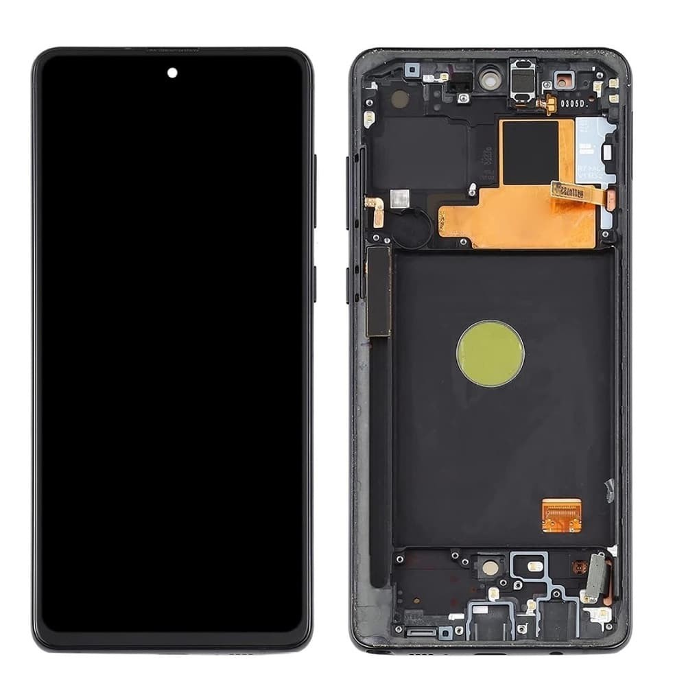 Дисплей для Samsung Galaxy Note 10 Lite N770 (GH82-21972A), с тачскрином в сборе, цвет черный, сервисный оригинал фото 1