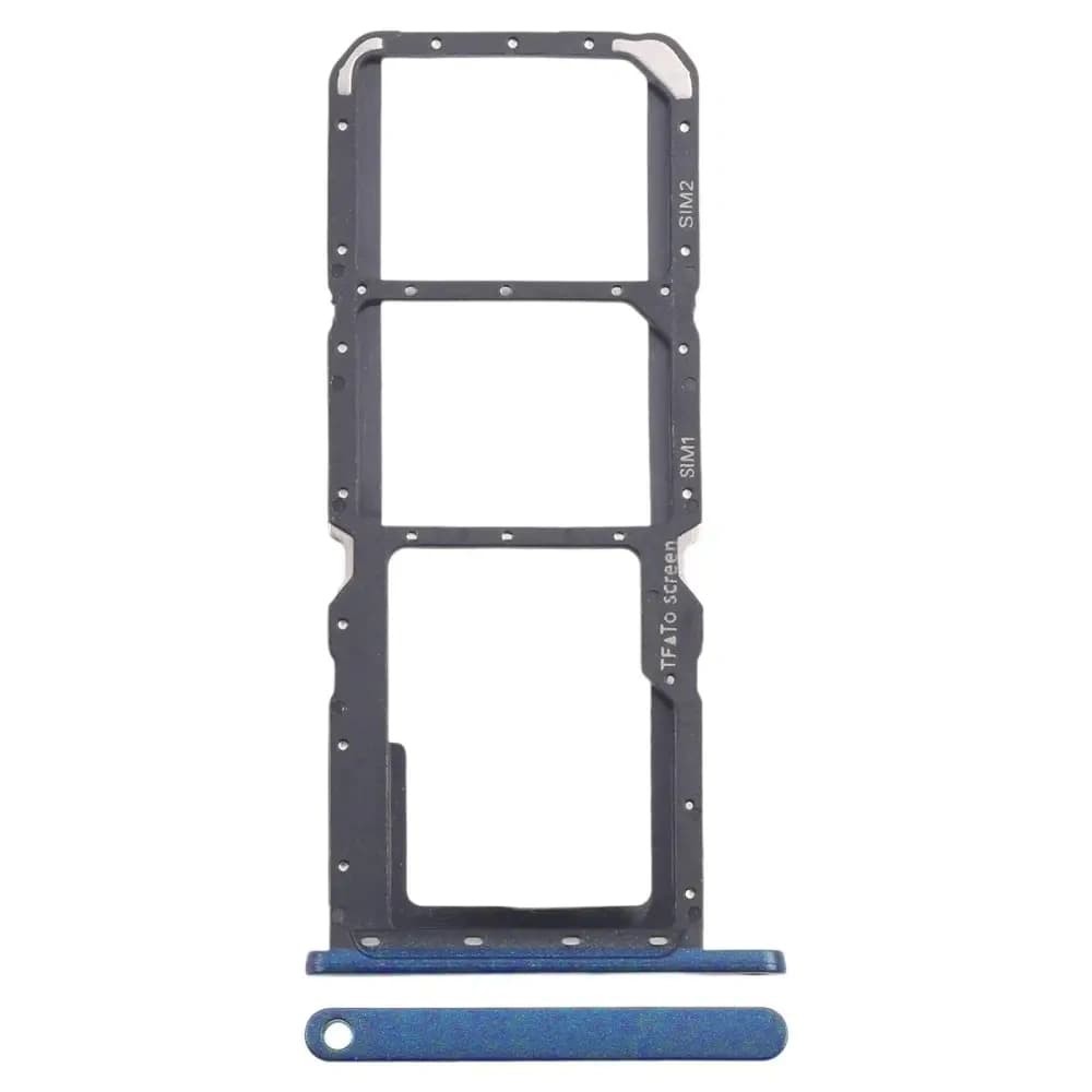 Держатель сим карты для Nokia G21, цвет синий, 2 sim фото 1