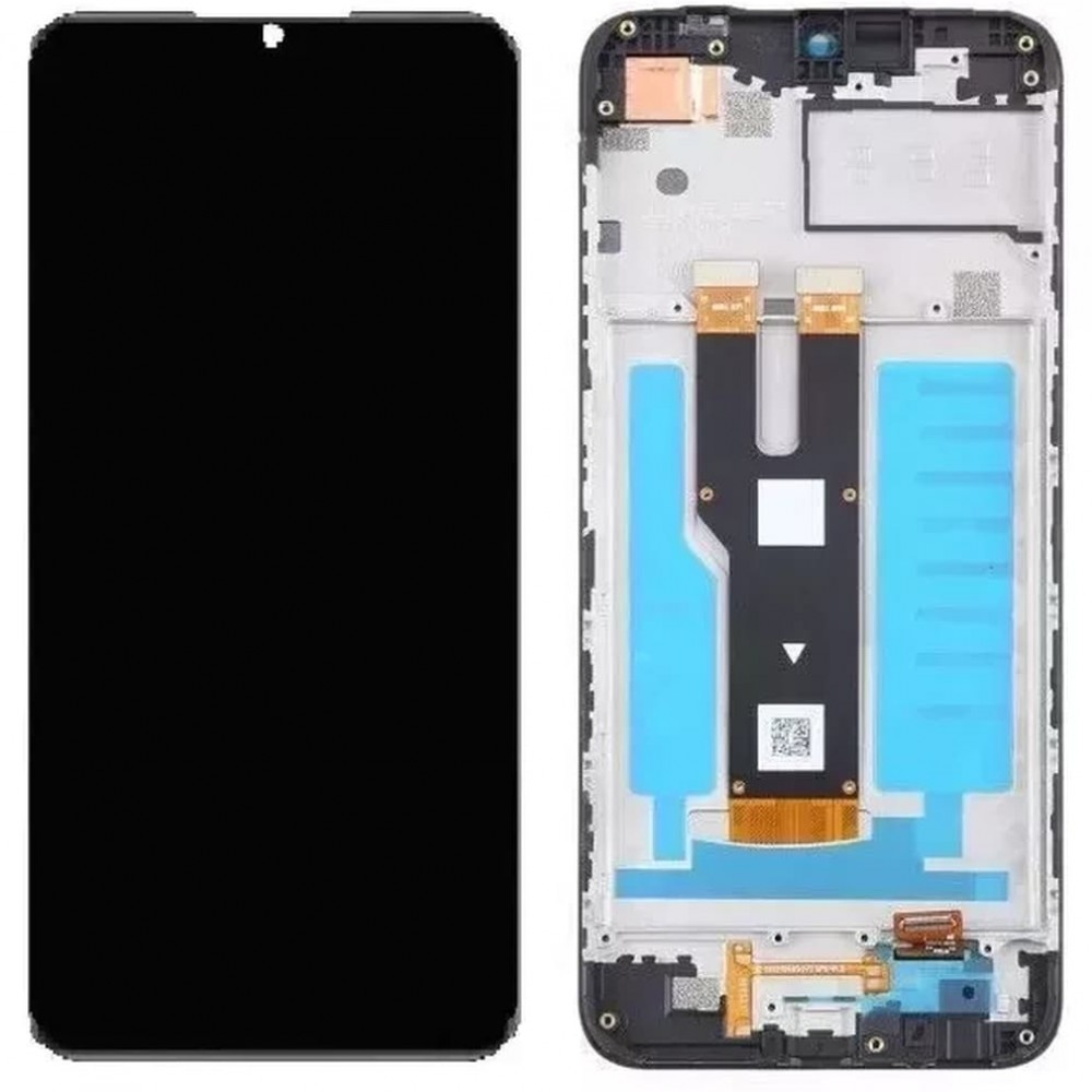 Дисплей для ZTE Blade V50 Design 4G, с тачскрином и рамкой, черный фото 1