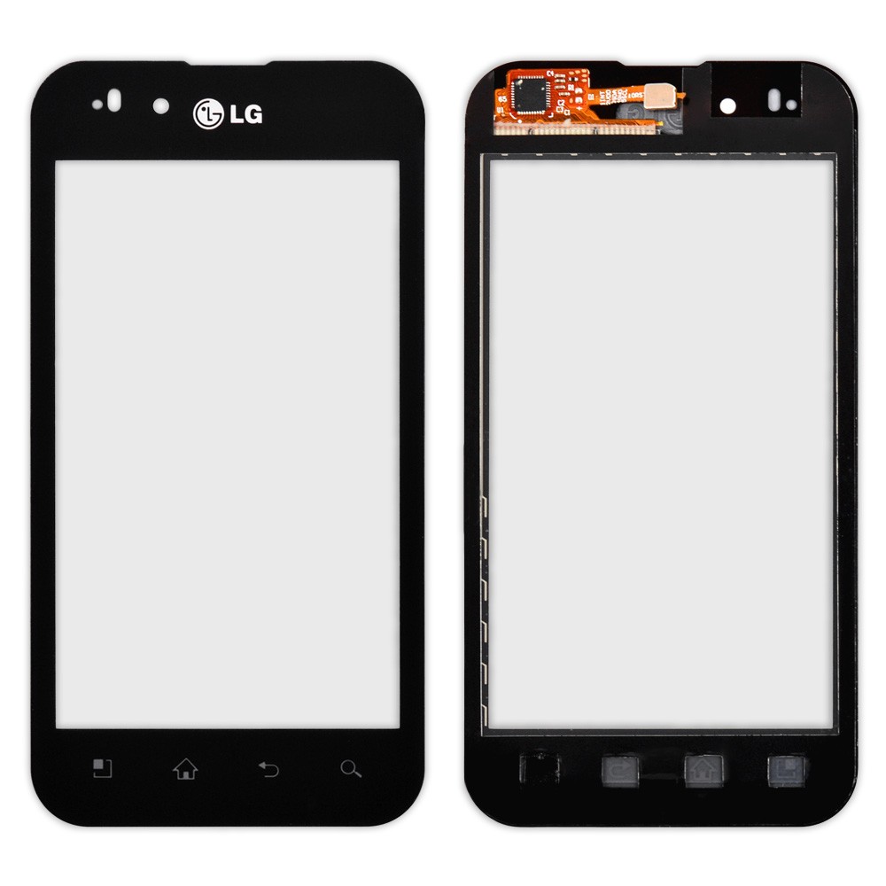 Тачскрин LG P970, маленькая микросхема, цвет черный фото 1