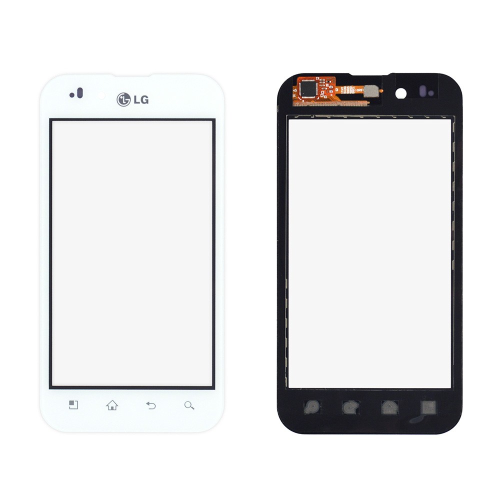 Тачскрин LG P970, маленькая микросхема, цвет белый фото 1