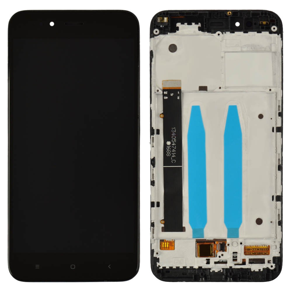 Дисплей для Xiaomi Mi A1, Mi 5X с тачскрином и рамкой в сборе, цвет черный, Orig PRC фото 1