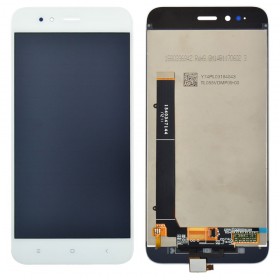 Дисплей Xiaomi Mi A1, Mi 5X с тачскрином в сборе, китай,  цвет белый, без рамки