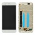 Дисплей для Xiaomi Mi A1, Mi 5X с тачскрином и рамкой, белый миниатюра 1