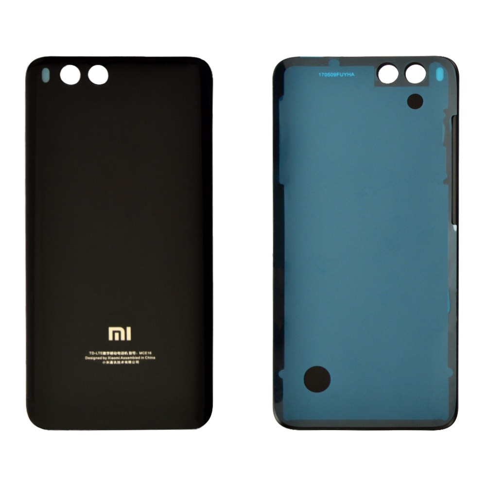 Задняя крышка для Xiaomi Mi6, цвет черный, уценка фото 1