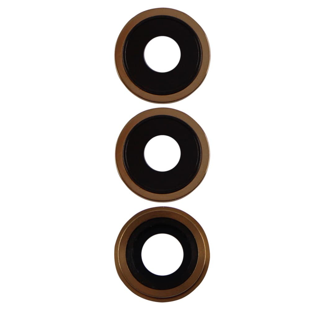 Скло камери для iPhone 12 Pro, 12 Pro Max (3 шт), колір золотой фото 1