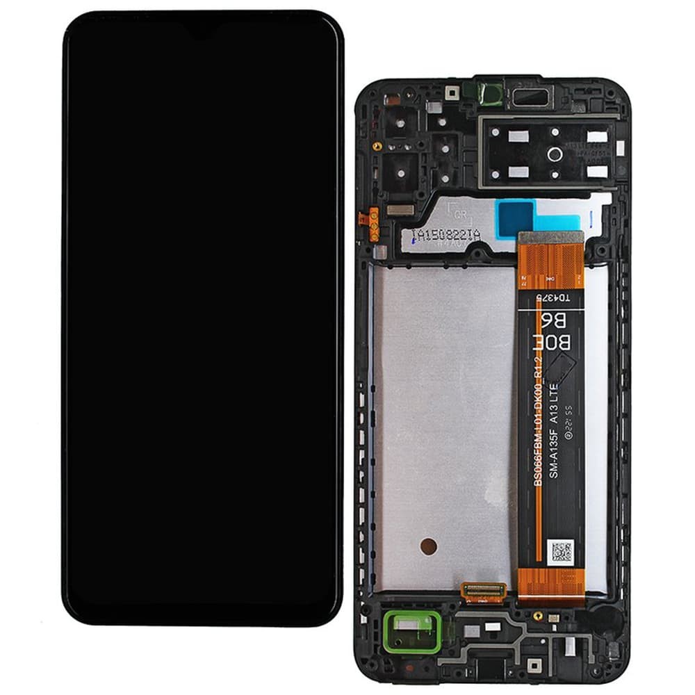 LCD Samsung A135F Galaxy A13/M135F Galaxy M13 + Touchscreen with Frame (black) Original Change Glass Уцінка фото 1 Дисплей для Samsung A135F Galaxy A13/M135F Galaxy M13, с тачскрином и рамкой в сборе, цвет черный, оригинал замененное стекло, уценка фото 1