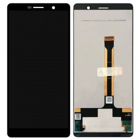 Дисплей для Nokia 7 Plus TA-1046/TA-1062/TA-1055 с тачскрином в сборе, китай,  цвет черный, без рамки